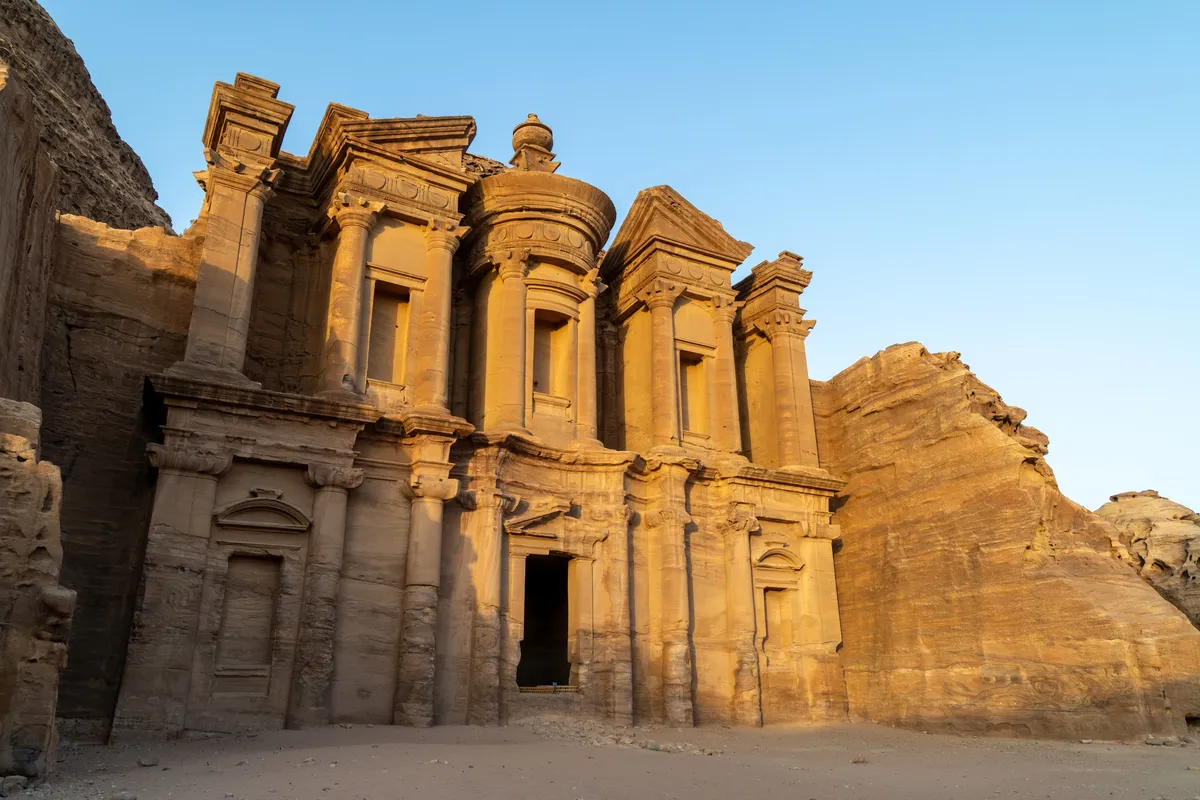 The Monastery in golden late-afternoon light, Petra, Jordan — Nicolas Marincic