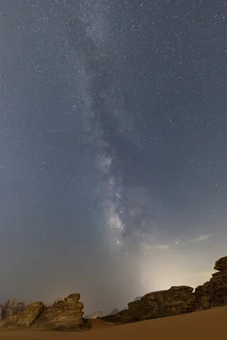 Milky Way over the dunes of Wadi Rum, Jordan — Nicolas Marincic