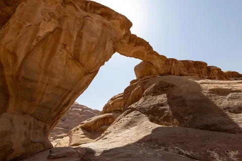 Natural rock arch, Wadi Rum, Jordan — Nicolas Marincic