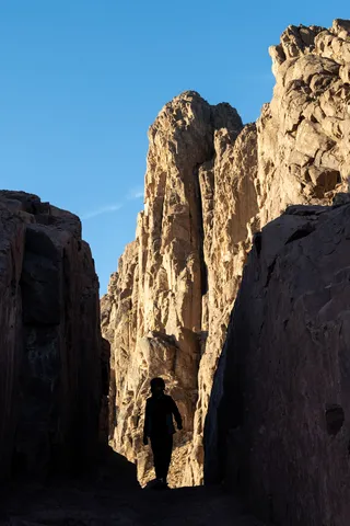 Figure in a Sinai canyon, Egypt — Nicolas Marincic