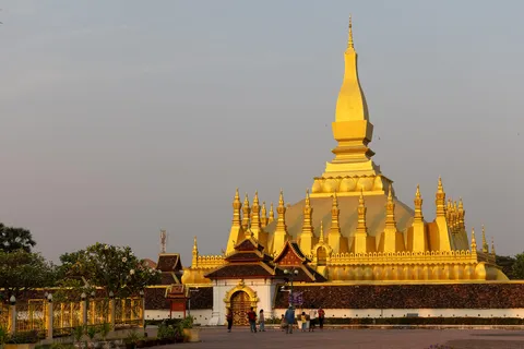 Golden stupa of Pha That Luang, Vientiane, Laos — Nicolas Marincic