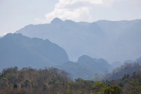 Karst mountains above the Nam Khan valley, Laos — Nicolas Marincic
