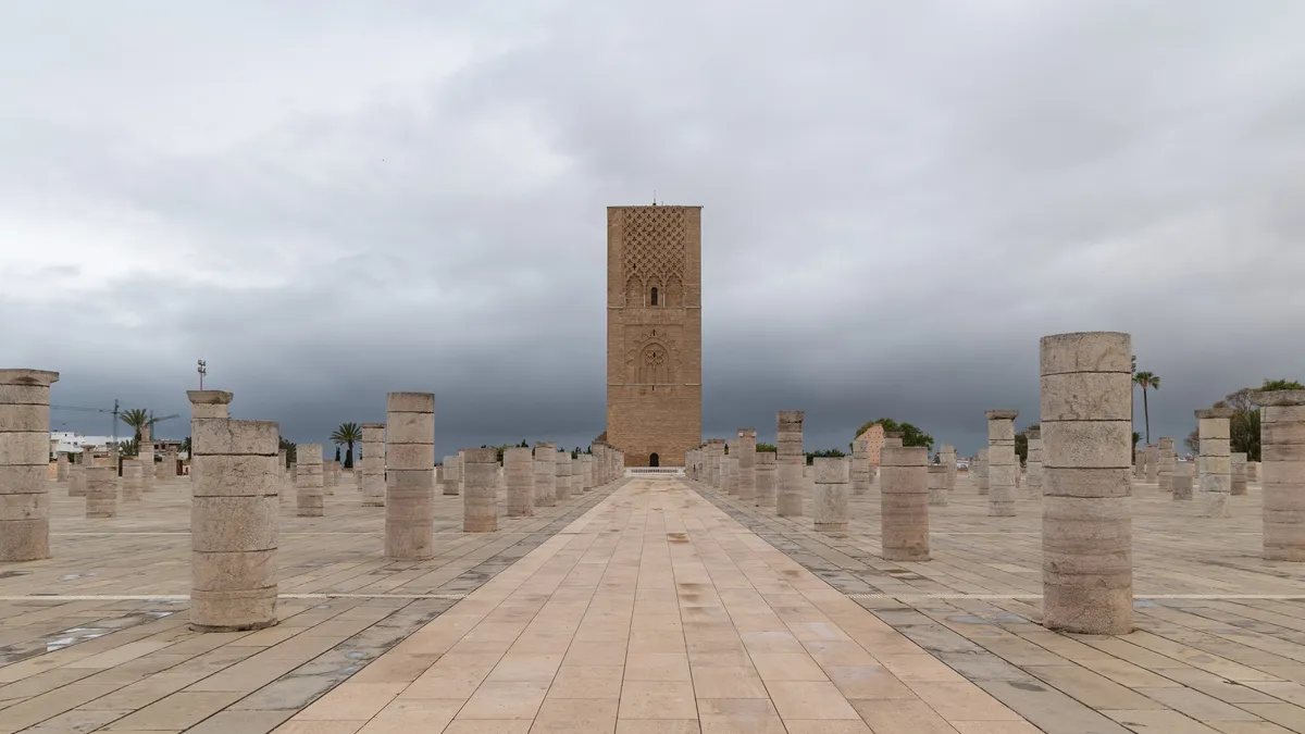 Hassan Tower and its columns in Rabat, Morocco — Nicolas Marincic