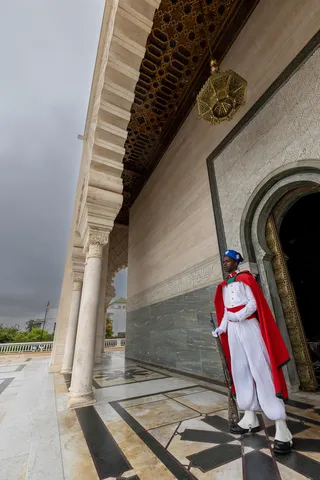 Royal guard at the Mausoleum of Mohammed V, Morocco — Nicolas Marincic