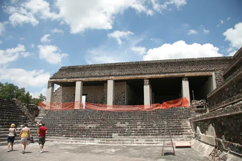 Colonnaded building atop a stairway, Mexico — Nicolas Marincic