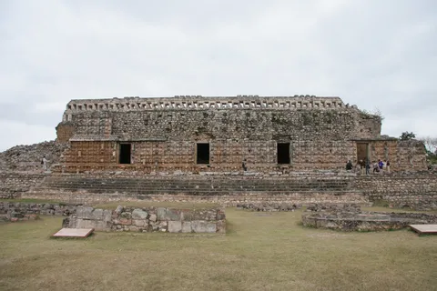 Maya palace on its platform at Kabah, Mexico — Nicolas Marincic