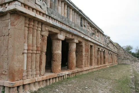 Colonnade of the Great Palace at Sayil, Mexico — Nicolas Marincic