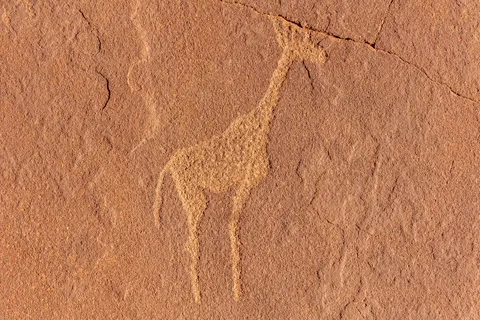 Giraffe petroglyph, Twyfelfontein, Namibia — Nicolas Marincic