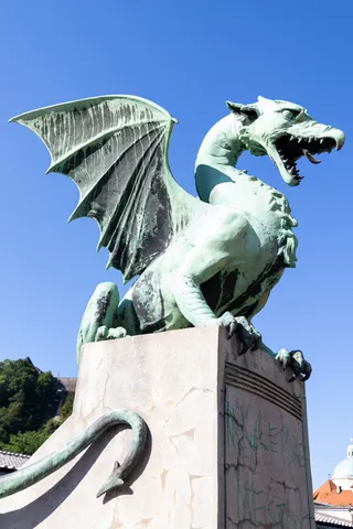 Dragon on the Dragon Bridge, Ljubljana, Slovenia — Nicolas Marincic