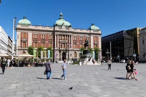 Republic Square and National Museum, Belgrade, Serbia — Nicolas Marincic