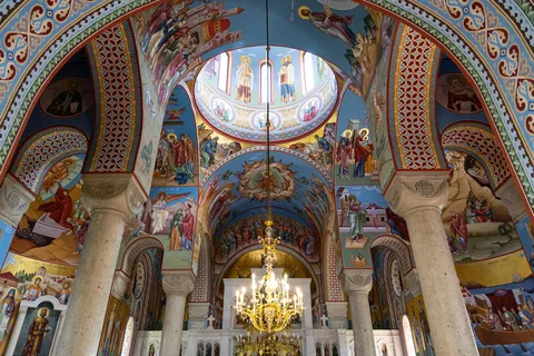 Painted vaults, Church of St Alexander Nevsky, Belgrade, Serbia — Nicolas Marincic