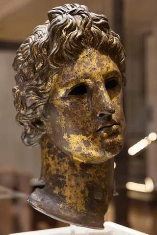 Gilded bronze head, National Archaeological Museum, Sofia, Bulgaria — Nicolas Marincic