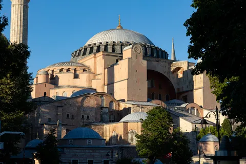 Hagia Sophia in warm evening light, Istanbul, Turkey — Nicolas Marincic