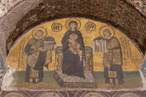 Virgin and Child with emperors mosaic, Hagia Sophia, Turkey — Nicolas Marincic