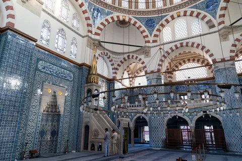 Interior of the Rüstem Pasha Mosque, Istanbul, Turkey — Nicolas Marincic