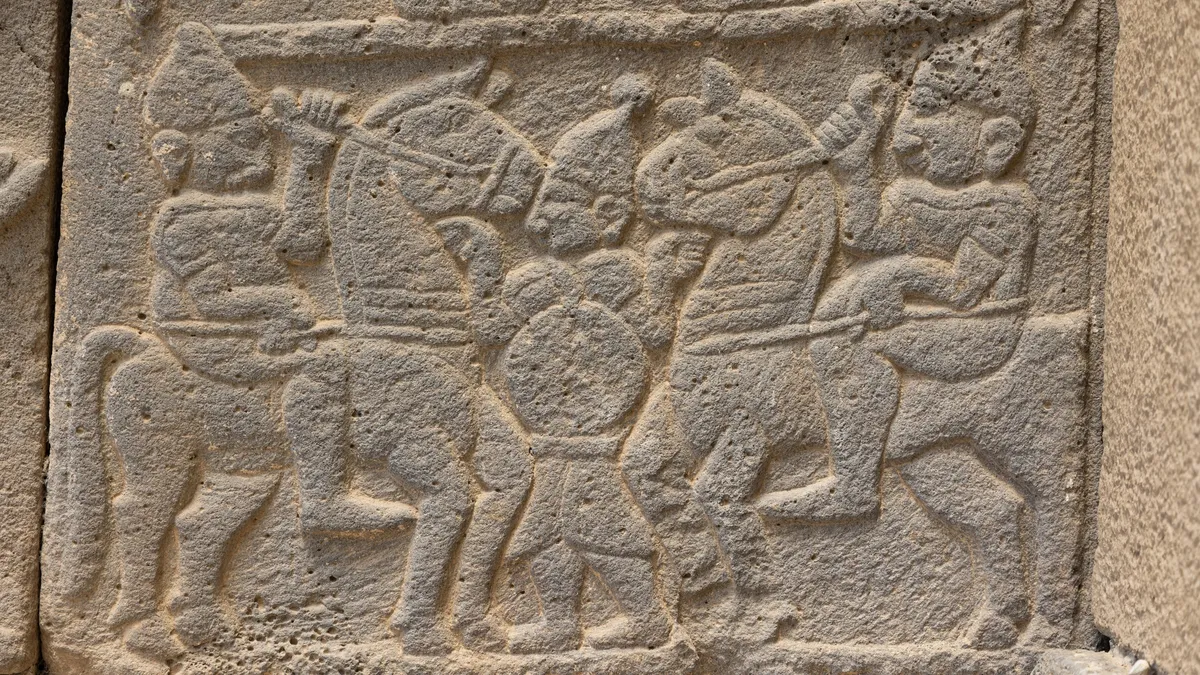 Ancient relief of horsemen, Turkey — Nicolas Marincic