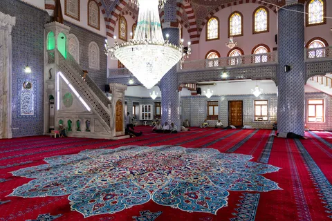 Prayer hall of a mosque, Turkey — Nicolas Marincic
