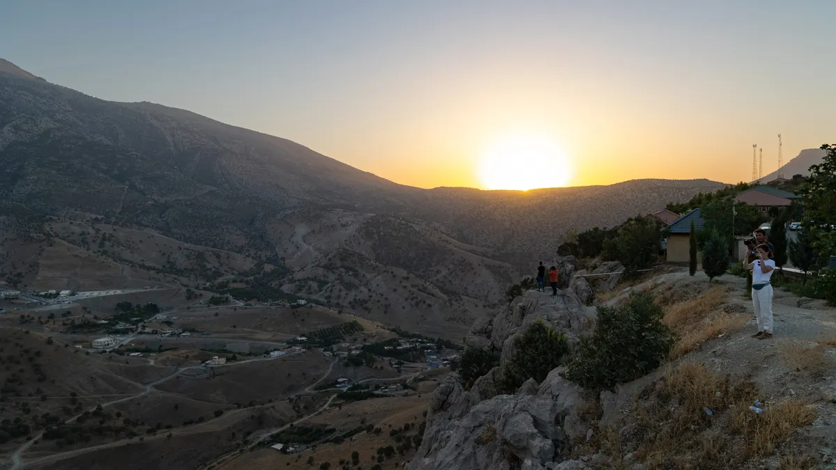 Sunset over the Kurdish mountains, Rawanduz, Iraq (Kurdistan) — Nicolas Marincic
