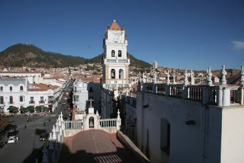 The White City and cathedral tower, Sucre, Bolivia — Nicolas Marincic