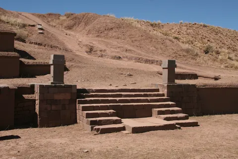 Staircase of the Akapana pyramid, Tiwanaku, Bolivia — Nicolas Marincic