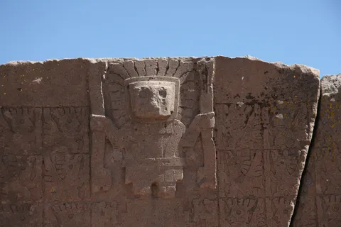 Viracocha frieze on the Gate of the Sun, Tiwanaku, Bolivia — Nicolas Marincic