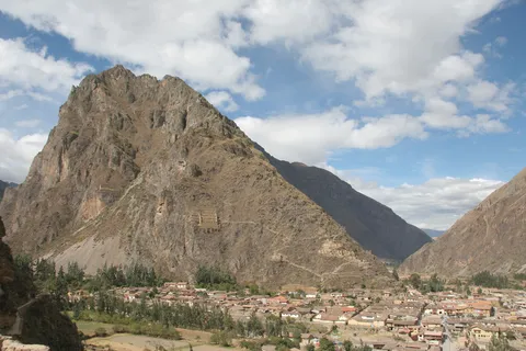 Pinkuylluna peak above Ollantaytambo, Peru — Nicolas Marincic