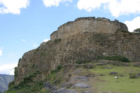 Outer wall of the Chachapoya fortress of Kuélap, Peru — Nicolas Marincic