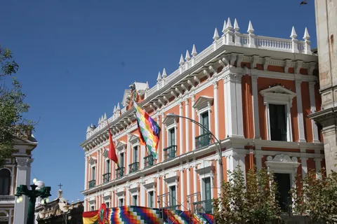 Palacio Quemado on Plaza Murillo, La Paz, Bolivia — Nicolas Marincic