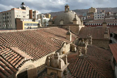 Roofs and domes of San Francisco above La Paz, Bolivia — Nicolas Marincic