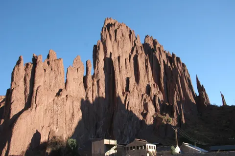 Red rock spires of the Quebrada de Palala at dawn, Bolivia — Nicolas Marincic