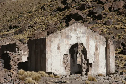 Ruined colonial chapel, San Antonio de Lípez, Bolivia — Nicolas Marincic