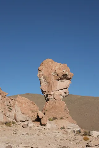 Balancing sandstone pillar, Valle de las Rocas, Bolivia — Nicolas Marincic