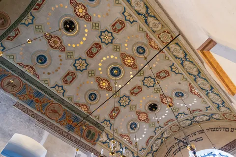 Plafond peint d’une synagogue de Kazimierz, Cracovie, Pologne — Nicolas Marincic