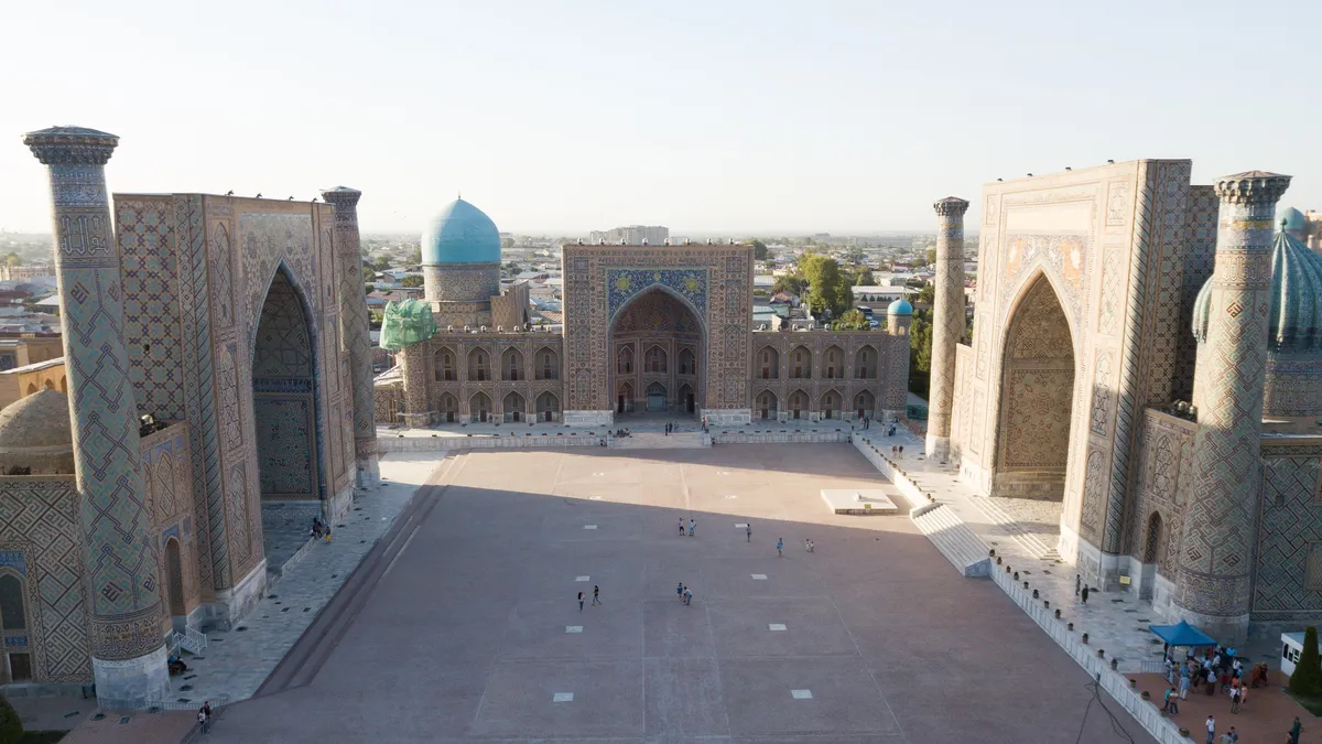 The Registan from above, Samarkand, Uzbekistan — Nicolas Marincic