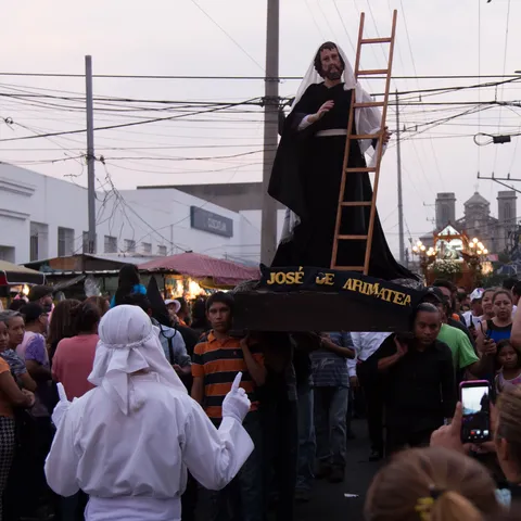 Holy Week procession with Joseph of Arimathea, El Salvador — Nicolas Marincic
