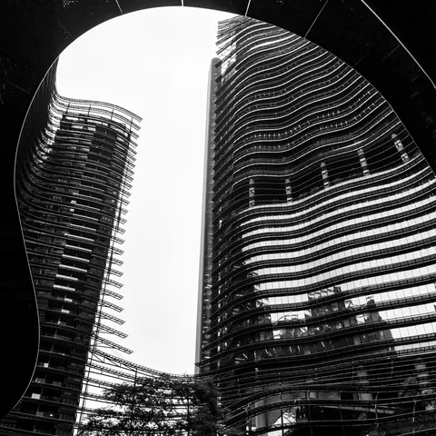 Curved tower facade, Singapore — Nicolas Marincic