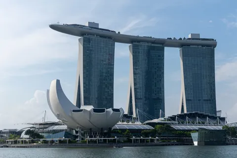 Marina Bay Sands and the ArtScience Museum by day, Singapore — Nicolas Marincic