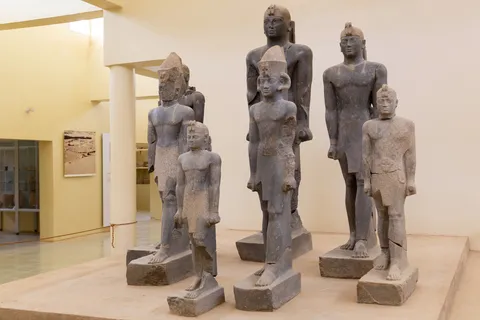 Black Pharaohs Taharqa and Tanutamun, Kerma Museum, Sudan — Nicolas Marincic