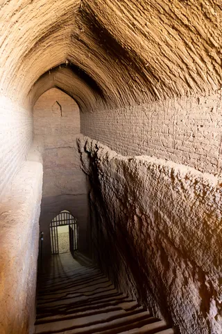 Royal tomb staircase cut into the rock, El-Kurru, Sudan — Nicolas Marincic