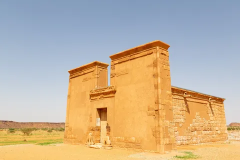 Pylon of the Lion Temple of Apedemak, Naqa, Sudan — Nicolas Marincic