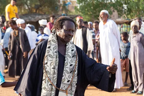 Sufi dervish at the Hamed el-Nil ceremony, Omdurman, Sudan — Nicolas Marincic