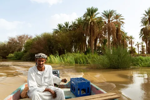Boatman on the Nile, Sudan — Nicolas Marincic