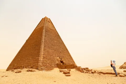Nubian pyramid in the sand, Sudan — Nicolas Marincic