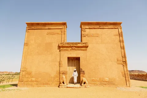 Pylon of a Meroitic temple, Sudan — Nicolas Marincic