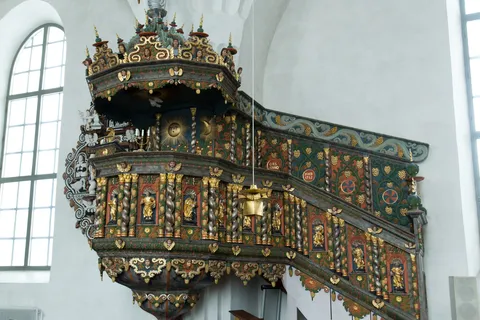 Chaire baroque de l’église de Gammelstad, Suède — Nicolas Marincic