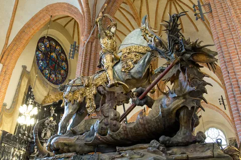 St George and the Dragon, Storkyrkan, Stockholm, Sweden — Nicolas Marincic