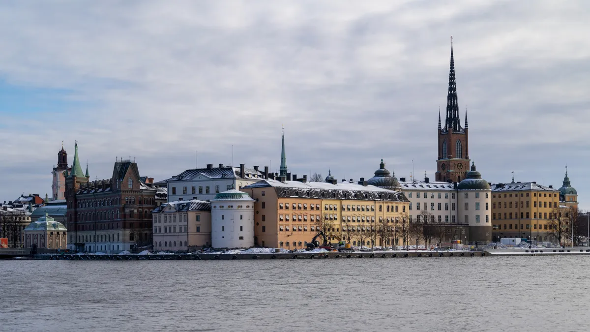 Île de Riddarholmen à Stockholm en hiver, Suède — Nicolas Marincic