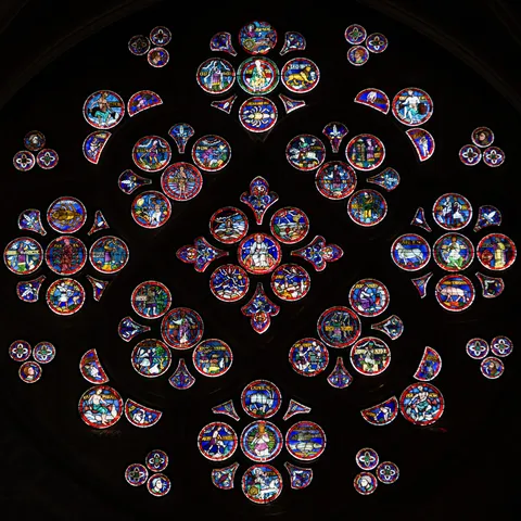 Rosace de la cathédrale de Lausanne, Suisse — Nicolas Marincic