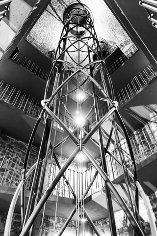 Lift shaft in the Old Town Hall tower, Prague, Czechia — Nicolas Marincic