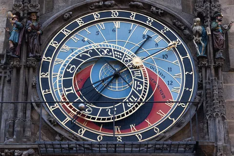 Astronomical Clock dial, Prague, Czechia — Nicolas Marincic